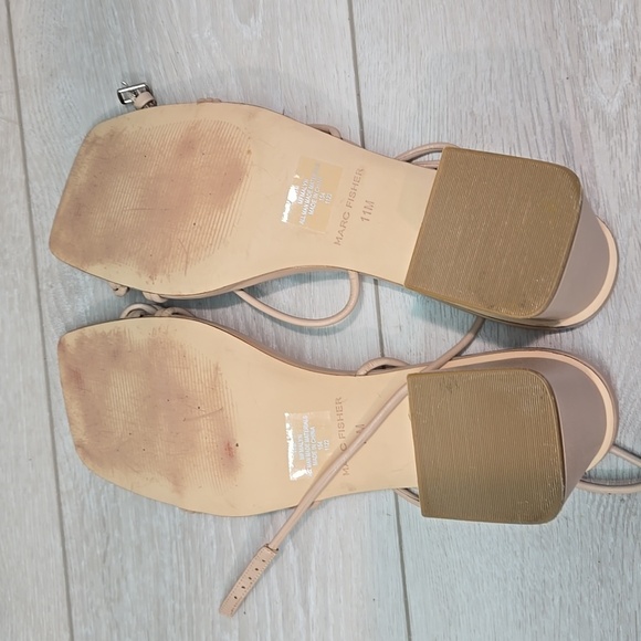 Marck Fisher Women Malyn Square Toe Heels Lace Up Shoes Sandals Sz 11M - Picture 7 of 12